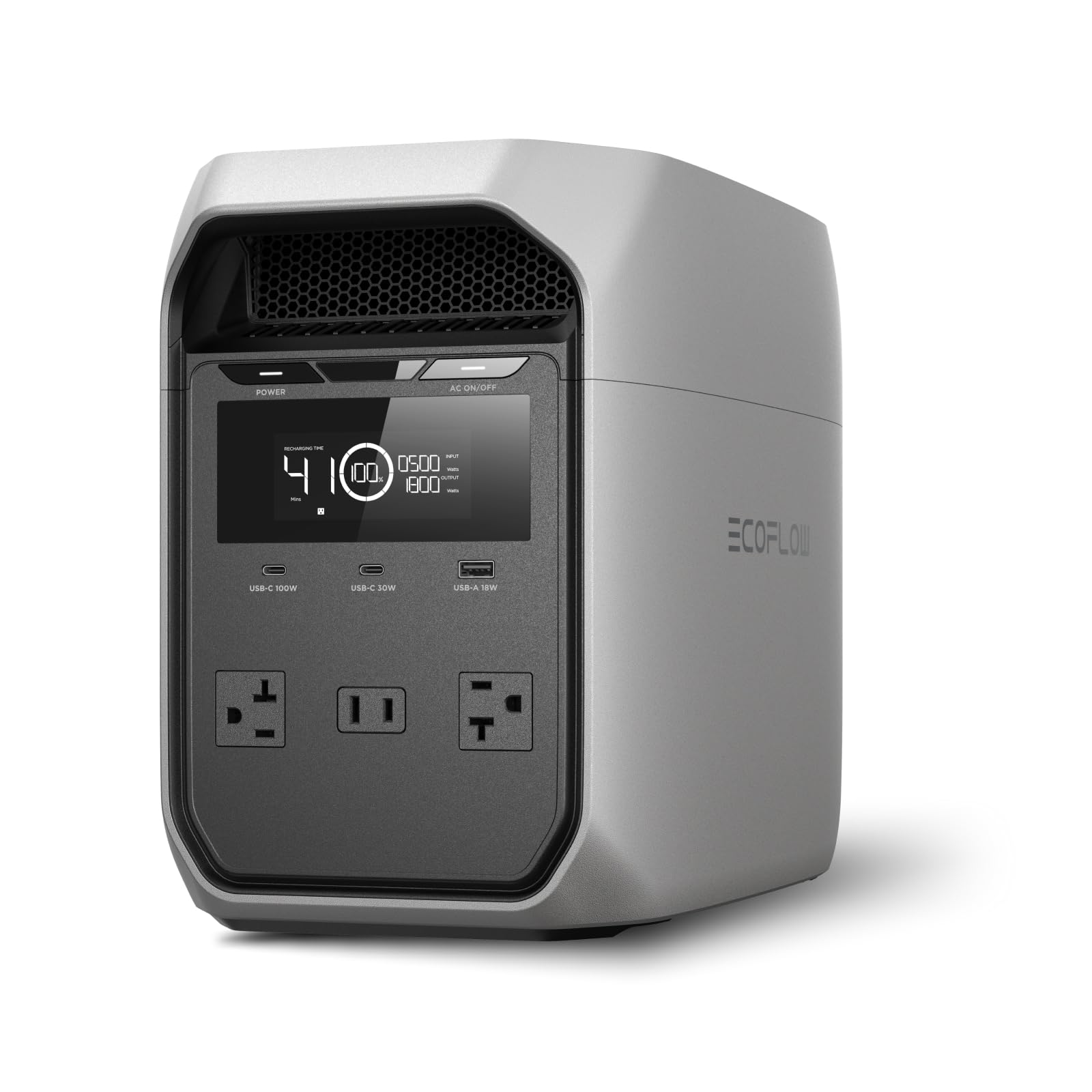 EF ECOFLOW Solar Generator DELTA 3 Classic with 220W Solar Panel, 1024Wh LiFePO4 Battery Portable Power Station, 1800W AC/100W USB-C Output (3600W Surge), 1 Hr Fast Charge for Home, Camping, RV