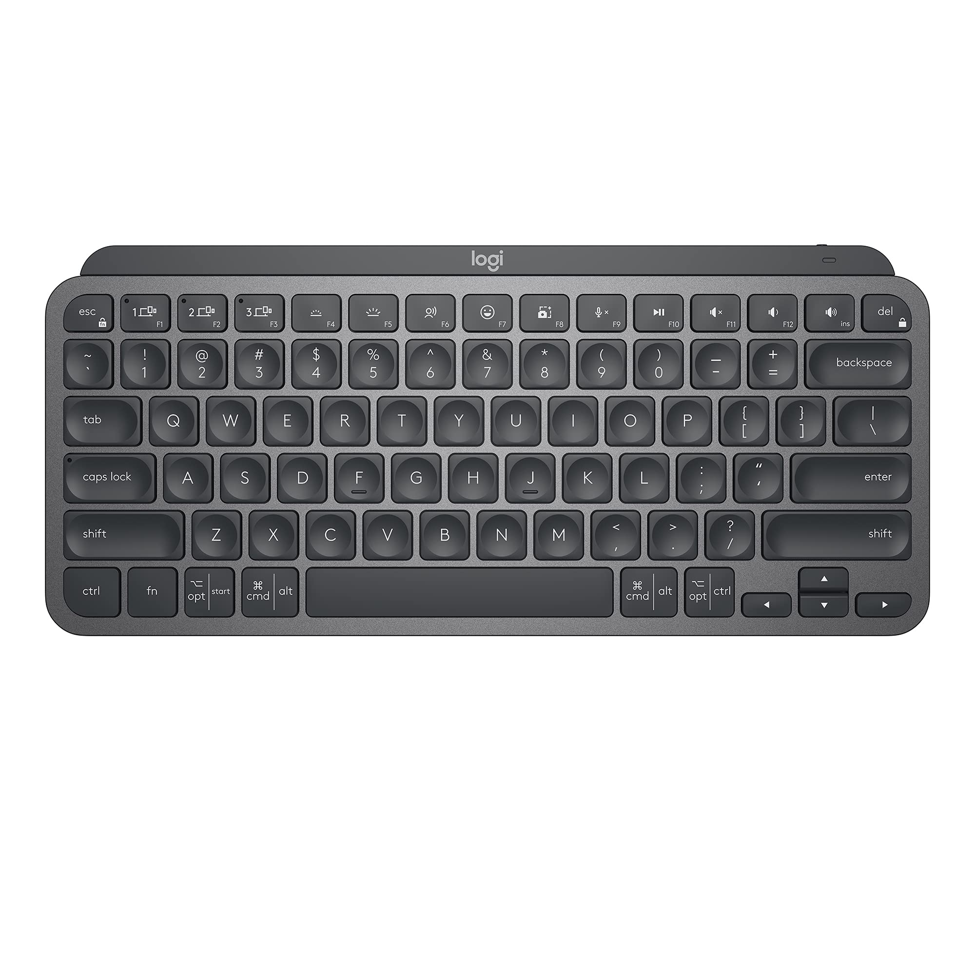 Logitech MX Keys S Wireless Keyboard, Low Profile, Fluid Precise Quiet Typing, Programmable Keys, Backlighting, Bluetooth, USB C Rechargeable, for Windows PC, Linux, Chrome, Mac - Graphite